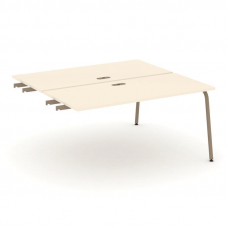 Estetica Двойной стол приставка к опор. тумбам ES.D.SPR-4-LK Сатин/Металл Латте 1580*1500*750