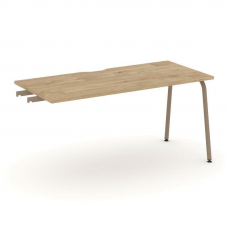 Estetica Стол приставка к опорным тумбам ES.SPR-4-VK Тиквуд Светлый/Металл Латте 1580*730*750