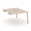 Estetica Двойной стол приставка к опор. тумбам ES.D.SPR-2-LK Капучино/Металл Латте 1180*1500*750