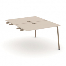 Estetica Двойной стол приставка к опор. тумбам ES.D.SPR-2-LK Капучино/Металл Латте 1180*1500*750