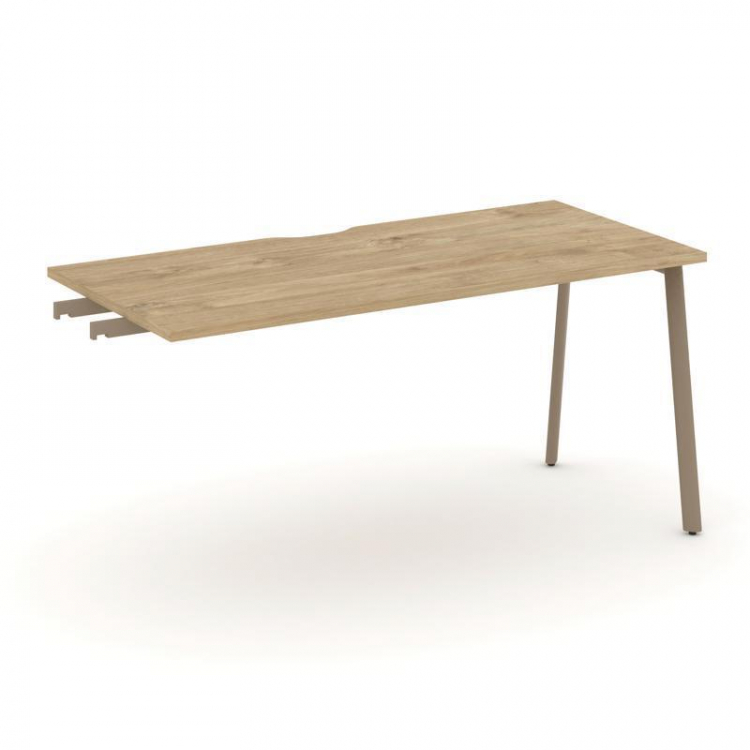 Estetica Стол приставка к опорным тумбам ES.SPR-4-VP Тиквуд Светлый/Металл Латте 1580*730*750