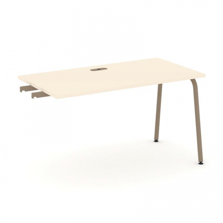 Estetica Стол приставка к опорным тумбам ES.SPR-3-LK Сатин/Металл Латте 1380*730*750