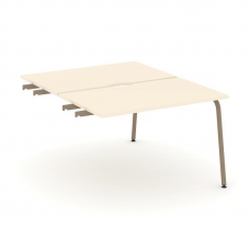 Estetica Двойной стол приставка к опор. тумбам ES.D.SPR-2-VK Сатин/Металл Латте 1180*1500*750