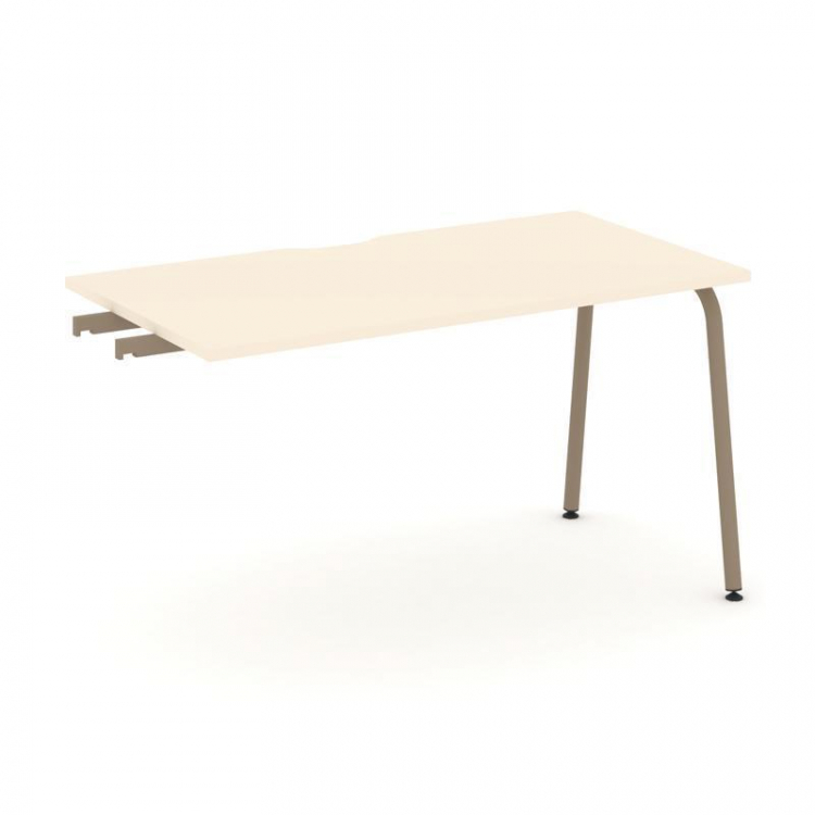 Estetica Стол приставка к опорным тумбам ES.SPR-3-VK Сатин/Металл Латте 1380*730*750