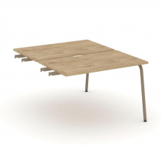 Estetica Двойной стол приставка к опор. тумбам ES.D.SPR-2-VK Тиквуд Светлый/Металл Латте 1180*1500*7
