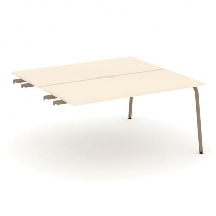 Estetica Двойной стол приставка к опор. тумбам ES.D.SPR-4-VK Сатин/Металл Латте 1580*1500*750