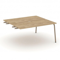 Estetica Двойной стол приставка к опор. тумбам ES.D.SPR-4-VK Тиквуд Светлый/Металл Латте 1580*1500*7