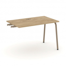 Estetica Стол приставка к опорным тумбам ES.SPR-2-LK Тиквуд Светлый/Металл Латте 1180*730*750