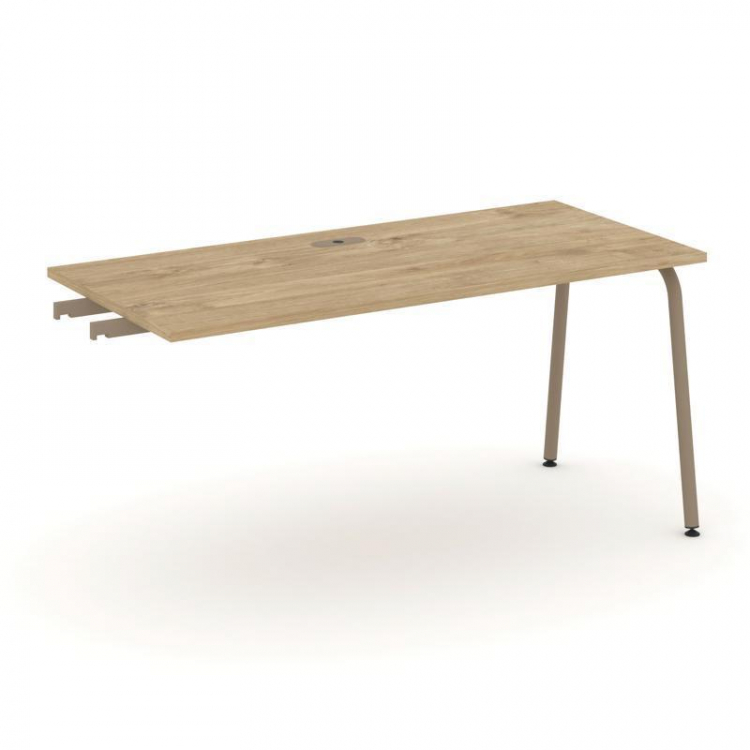 Estetica Стол приставка к опорным тумбам ES.SPR-4-LK Тиквуд Светлый/Металл Латте 1580*730*750