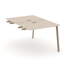 Estetica Двойной стол приставка к опор. тумбам ES.D.SPR-1-LP Капучино/Металл Латте 980*1500*750