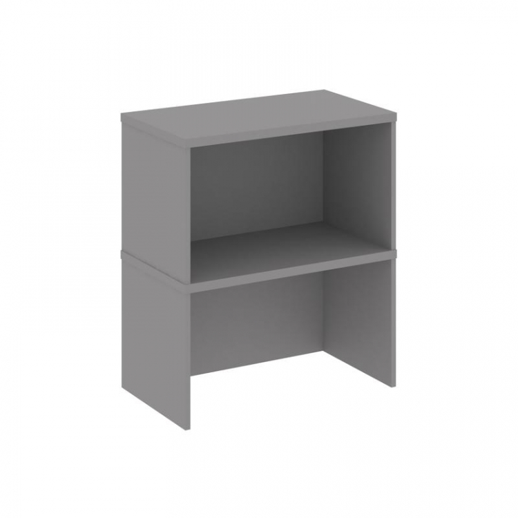 Стайл Проджект Надставка на тумбу 2 яруса SN.NT-005 Серый Пепел 700*400*800