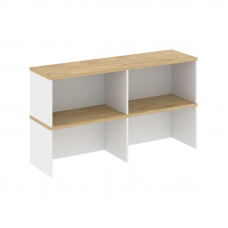 Style Project Надставка на тумбу 2 яр. SN.NT-105 Белый/Тиквуд Светлый 1432*400*800