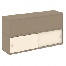 Estetica Надставка на 2 тумбы высокая ES.NV-3.1 Латте/Сатин 1500*410*795