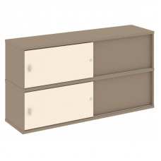 Estetica Надставка на 2 тумбы высокая ES.NV-5.2 Латте/Сатин 1500*410*795