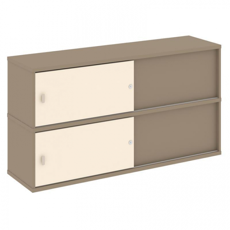 Estetica Надставка на 2 тумбы высокая ES.NV-5.2 Латте/Сатин 1500*410*795