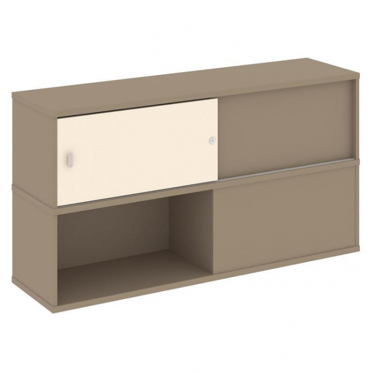 Estetica Надставка на 2 тумбы высокая ES.NV-6.2 Латте/Сатин 1500*410*795