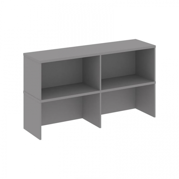 Стайл Проджект Надставка на тумбу 2 яруса SN.NT-106 Серый Пепел 1632*400*800