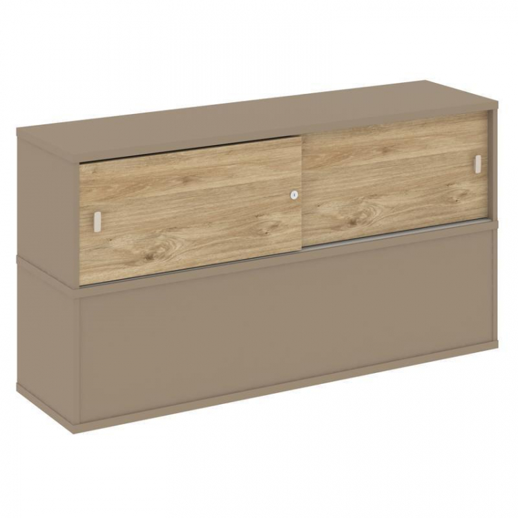 Estetica Надставка на 2 тумбы высокая ES.NV-3.1 Латте/Тиквуд Светлый 1500*410*795