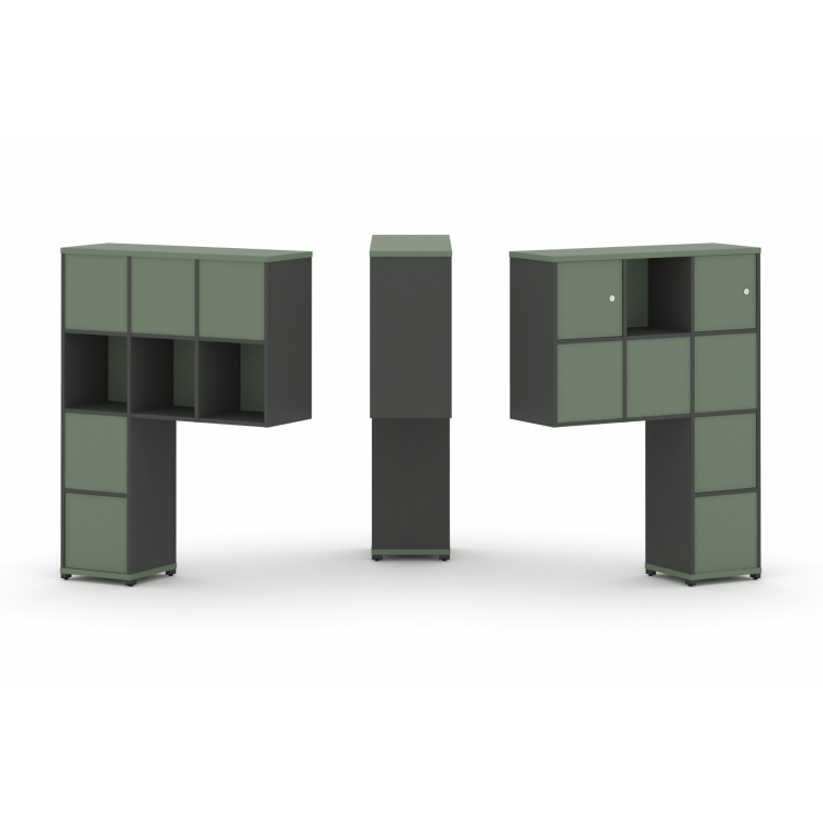 Concept Надставка высокая CN.DNV-007 Кобо/Антрацит/Металл Антрацит 1099*350*1486