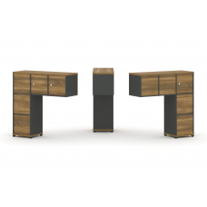 Concept Надставка низкая CN.DNN-006 Сандал Янтарный/Антрацит/Металл Антрацит 1099*365*1130