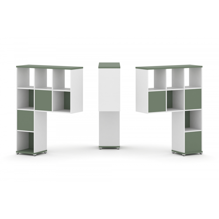 Concept Надставка высокая CN.DNV-003 Кобо/Белый Бриллиант/Металл Белый 1099*350*1486