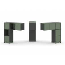 Concept Надставка низкая CN.ONN-002 Кобо/Антрацит/Металл Антрацит 1099*365*1130