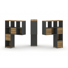 Concept Надставка высокая CN.DNV-003 Сандал Янтарный/Антрацит/Металл Антрацит 1099*350*1486