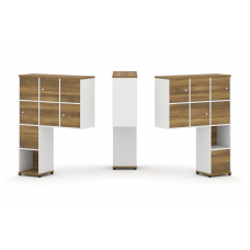 Concept Надставка высокая CN.DNV-002 Сандал Янтарный/Белый Бриллиант/Металл Черный 1099*350*1486