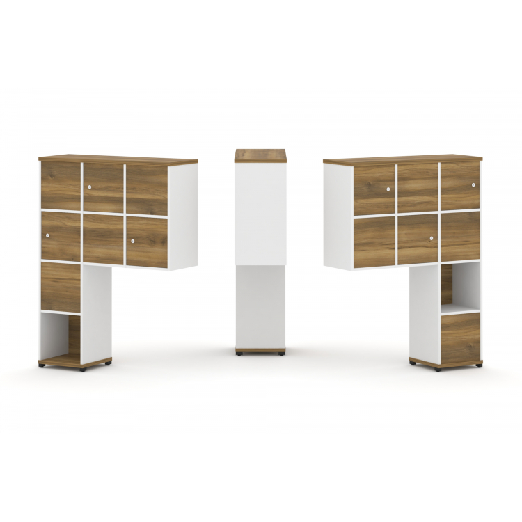 Concept Надставка высокая CN.DNV-002 Сандал Янтарный/Белый Бриллиант/Металл Черный 1099*350*1486