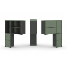 Concept Надставка высокая CN.ONV-007 Кобо/Антрацит/Металл Антрацит 1099*350*1486