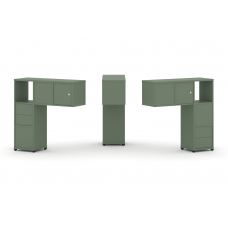 Concept Надставка низкая CN.DNN-004 Кобо/Металл Черный 1099*365*1130