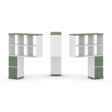 Concept Надставка высокая CN.DNV-008 Кобо/Белый Бриллиант/Металл Белый 1099*350*1486