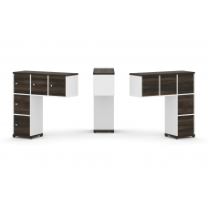 Concept Надставка низкая CN.ONN-007 Дуб Мали/Белый Бриллиант/Металл Черный 1099*365*1130