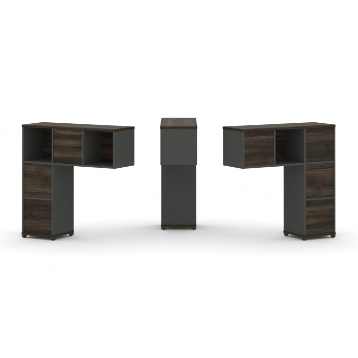 Concept Надставка низкая CN.DNN-003 Дуб Мали/Антрацит/Металл Антрацит 1099*365*1130