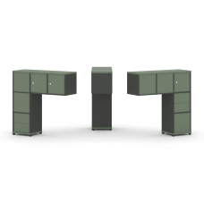 Concept Надставка низкая CN.DNN-005 Кобо/Антрацит/Металл Антрацит 1099*365*1130