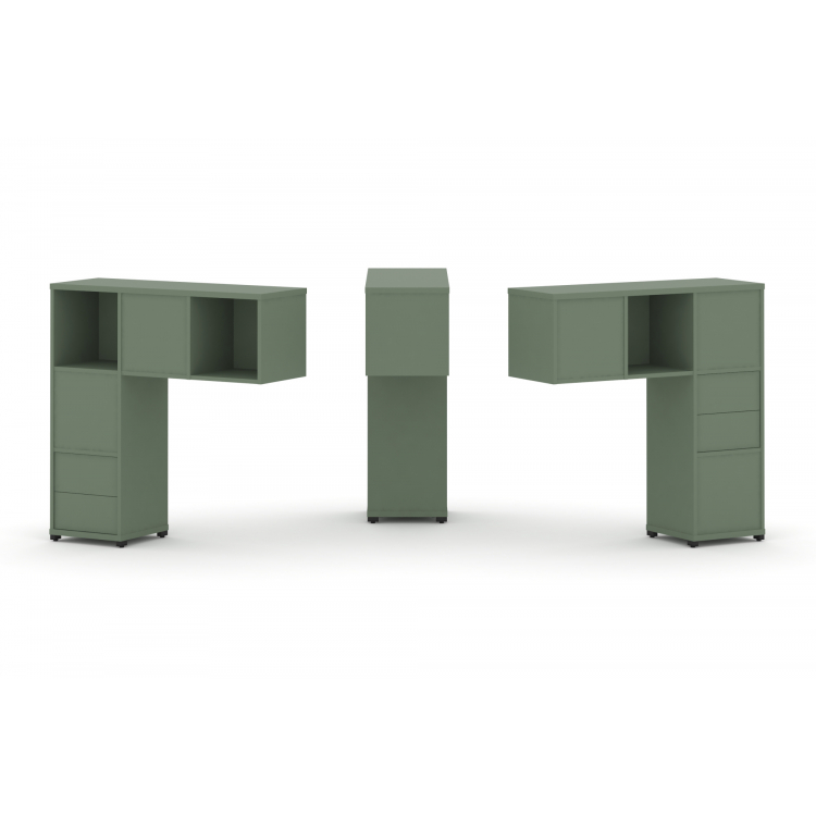 Concept Надставка низкая CN.DNN-003 Кобо/Металл Черный 1099*365*1130