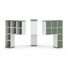 Concept Надставка высокая CN.ONV-001 Кобо/Белый Бриллиант/Металл Белый 1099*350*1486