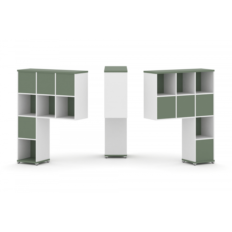 Concept Надставка высокая CN.DNV-005 Кобо/Белый Бриллиант/Металл Белый 1099*350*1486