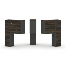 Concept Надставка высокая CN.ONV-010 Дуб Мали/Антрацит/Металл Антрацит 1099*350*1486