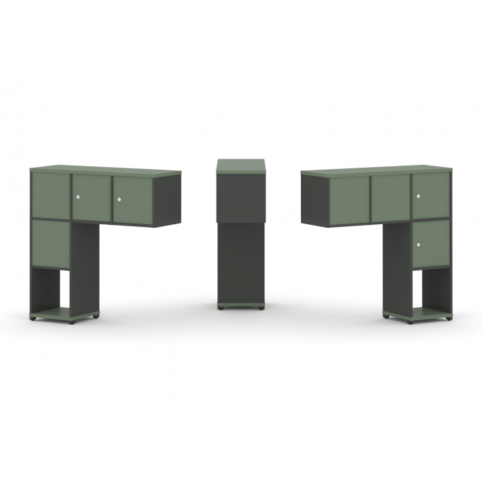 Concept Надставка низкая CN.DNN-002 Кобо/Антрацит/Металл Антрацит 1099*365*1130