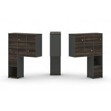 Concept Надставка высокая CN.DNV-002 Дуб Мали/Антрацит/Металл Антрацит 1099*350*1486