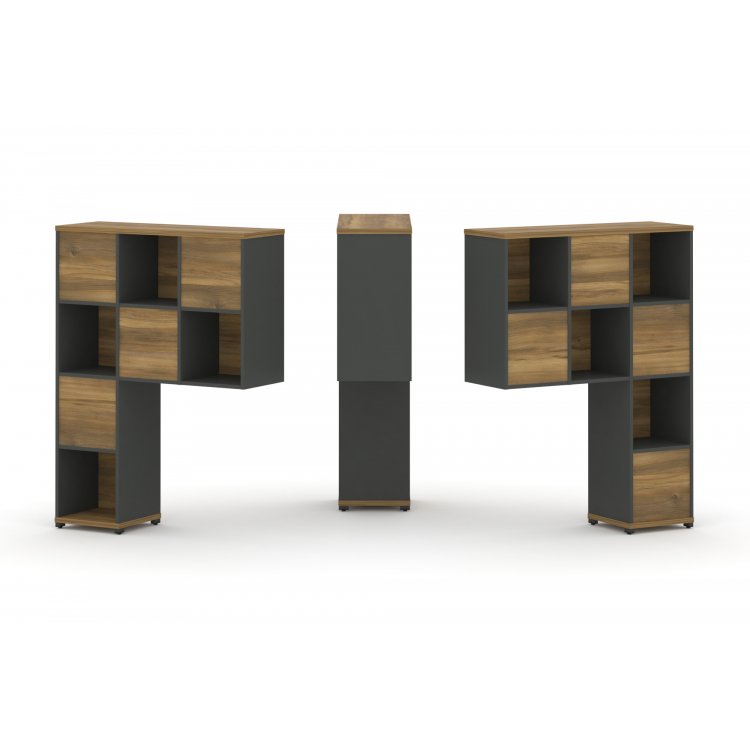 Concept Надставка высокая CN.DNV-001 Сандал Янтарный/Антрацит/Металл Антрацит 1099*350*1486