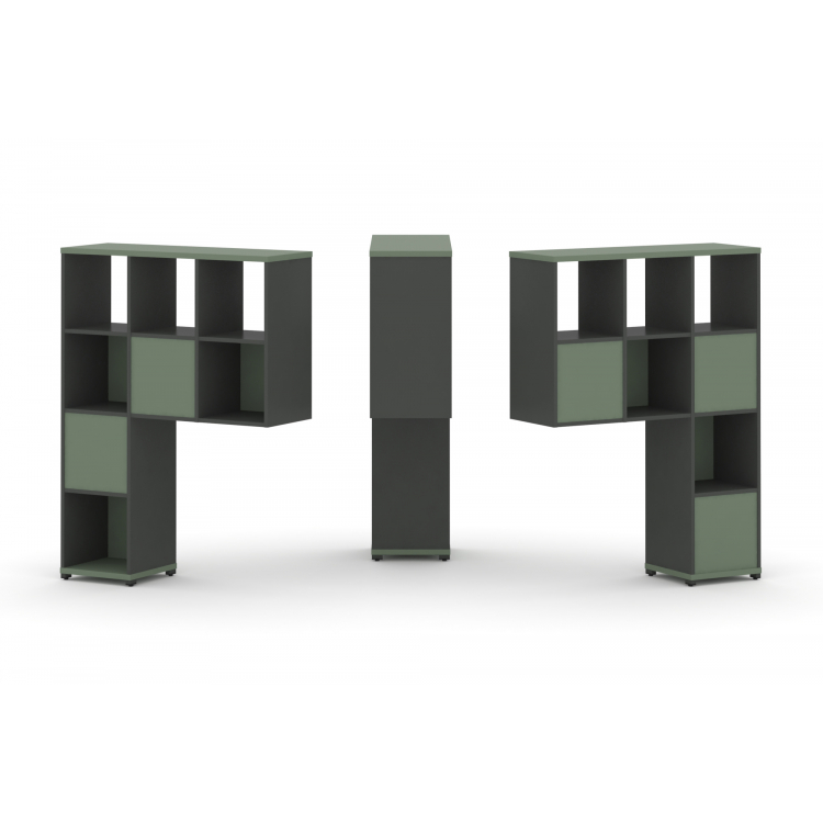 Concept Надставка высокая CN.DNV-003 Кобо/Антрацит/Металл Антрацит 1099*350*1486