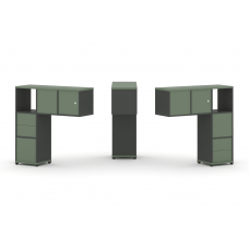 Concept Надставка низкая CN.DNN-004 Кобо/Антрацит/Металл Антрацит 1099*365*1130