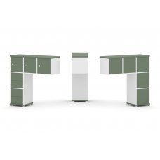 Concept Надставка низкая CN.ONN-005 Кобо/Белый Бриллиант/Металл Белый 1099*365*1130