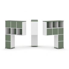 Concept Надставка высокая CN.DNV-006 Кобо/Белый Бриллиант/Металл Белый 1099*350*1486