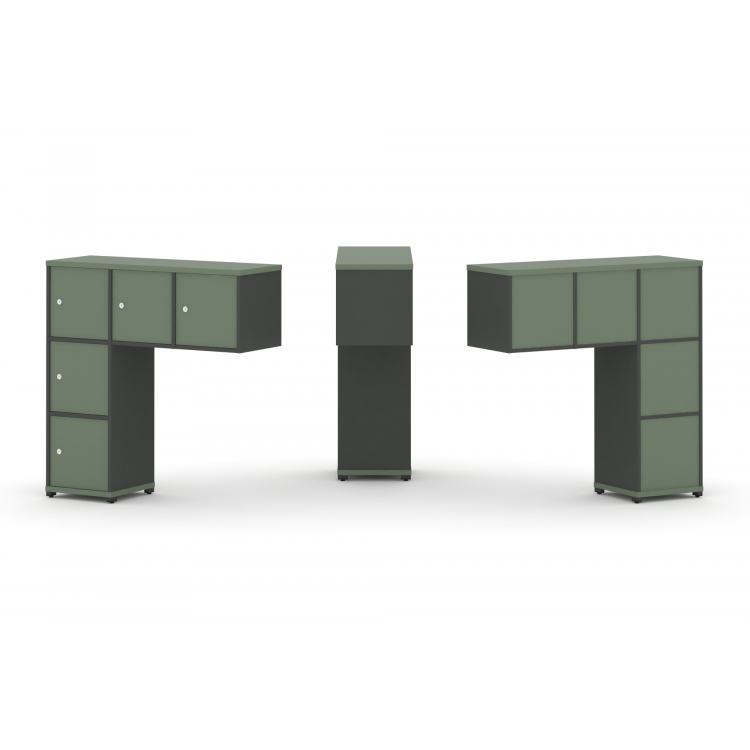 Concept Надставка низкая CN.ONN-007 Кобо/Антрацит/Металл Антрацит 1099*365*1130