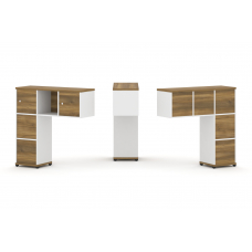 Concept Надставка низкая CN.ONN-004 Сандал Янтарный/Белый Бриллиант/Металл Черный 1099*365*1130