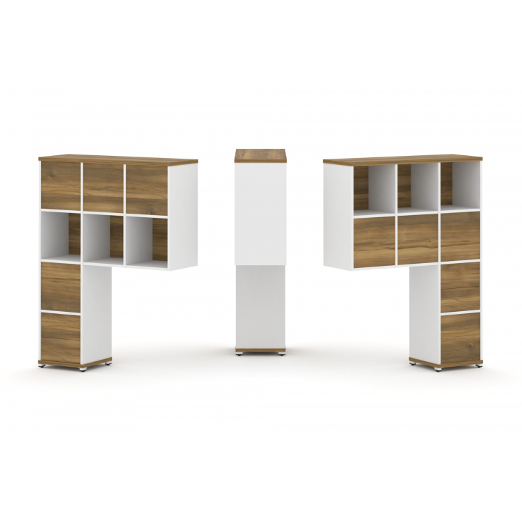 Concept Надставка высокая CN.DNV-006 Сандал Янтарный/Белый Бриллиант/Металл Белый 1099*350*1486