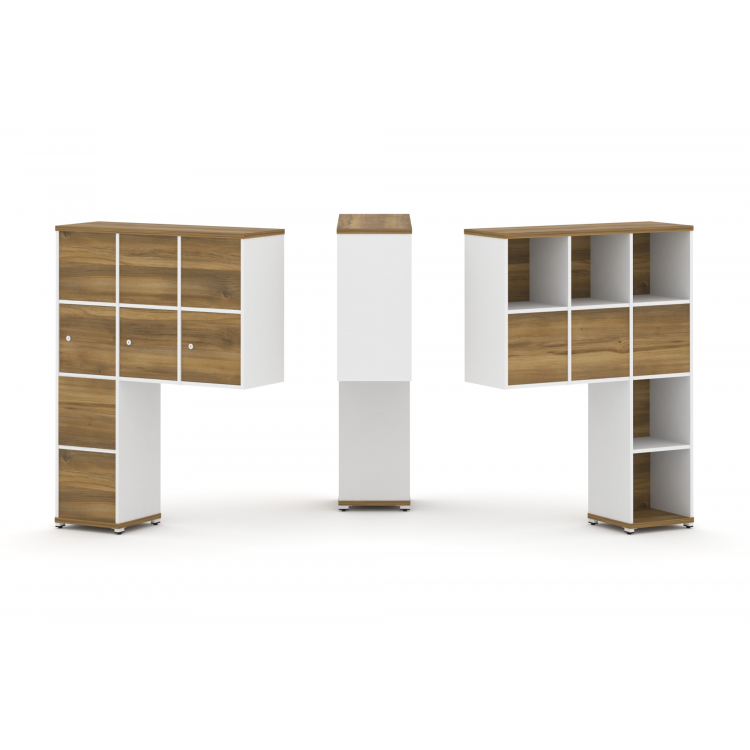 Concept Надставка высокая CN.DNV-010 Сандал Янтарный/Белый Бриллиант/Металл Белый 1099*350*1486